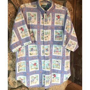 Big Dog Men's  Button Down Shirt Golf Theme Size XL